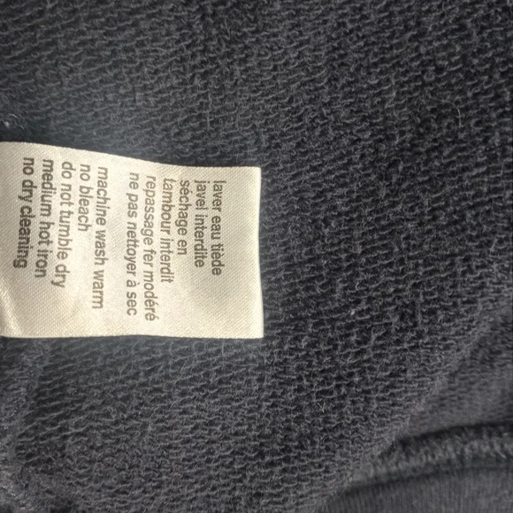 Lacoste Navy Zip-Up Hoodie with White Trim Size Large - Picture 15 of 16